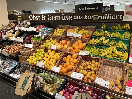 fruit & veggies  at denn's Biomarkt - Karl Marx in Berlin