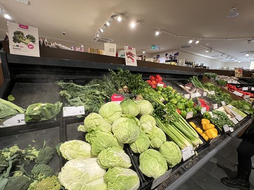 salad  at denn's Biomarkt - Karl Marx in Berlin