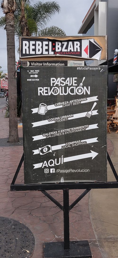 Sign at Remolacha in Tijuana