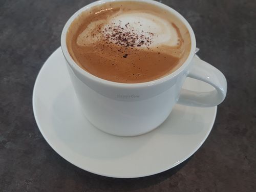 Almond milk latte at Summer Stone Cafe and Bistro in Koh Phangan