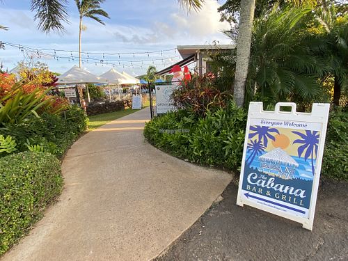 Club entrance- all are welcome  at The Cabana Bar & Grill in Koloa