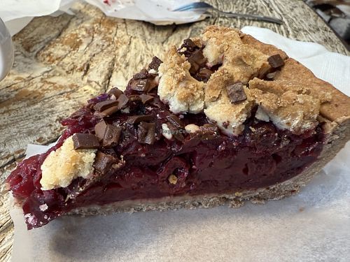 cake cherry chocolate  at Brotgefuehle in Leipzig