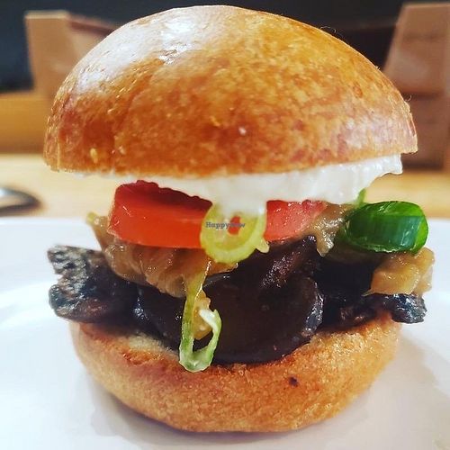 Mushroom sliders at Lifestyle Cafe in Columbus