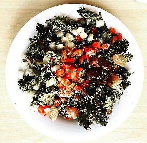 Kale salad at Lifestyle Cafe in Columbus