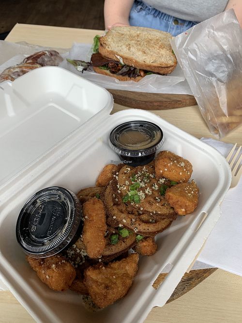Close up on the Chicken and waffles  at Lifestyle Cafe in Columbus
