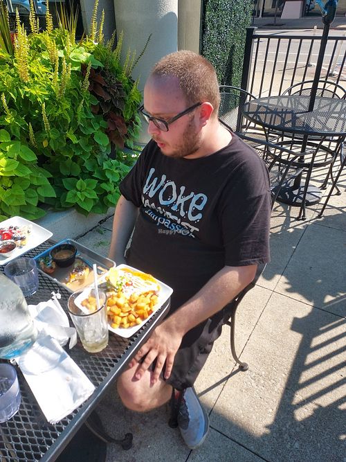 me with the jeggos rancheros omelet  at 4th & State in Columbus
