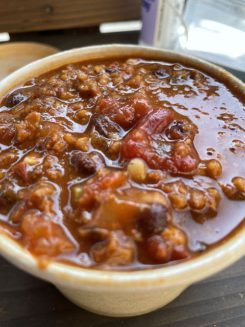Vegan chili at The Dutch Door in Napa