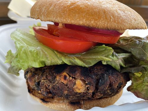Veggie burger at The Dutch Door in Napa
