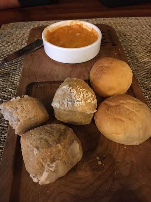 Bread is vegan at Santolla in Puerto Natales