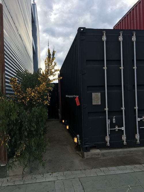 Entrance is on the side at Santolla in Puerto Natales