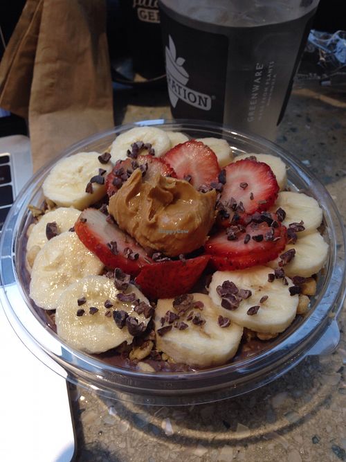 PB acai at Juice Generation - W 4th St in New York City