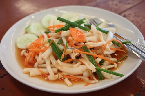 Mushroom Salad at Krua Jey - ครัวเจ in Koh Phangan