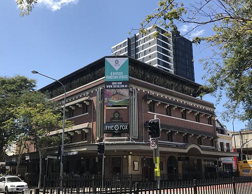 Outside view at The Fox Hotel in South Brisbane