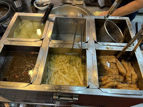 Variety of condiments   at NíngXià SuíYuán 寧夏隨緣素食 in Taipei