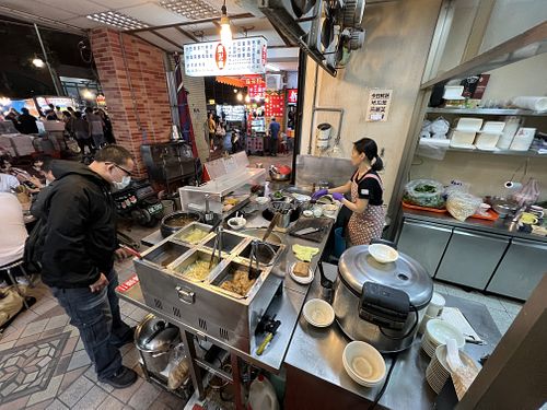 Cooking area  at NíngXià SuíYuán 寧夏隨緣素食 in Taipei