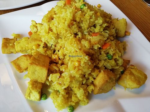 Tofu, curry, and vegetables at Pho - Snorrabraut in Reykjavik