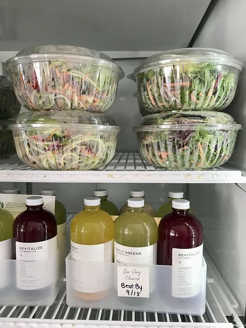grab n go salads  at Greenheart in Middleburg