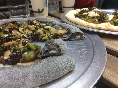 Stuffed crust option! at Picky Wops in East London