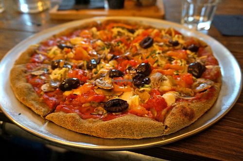 Vegan Victory (Hemp crust) at Picky Wops in East London