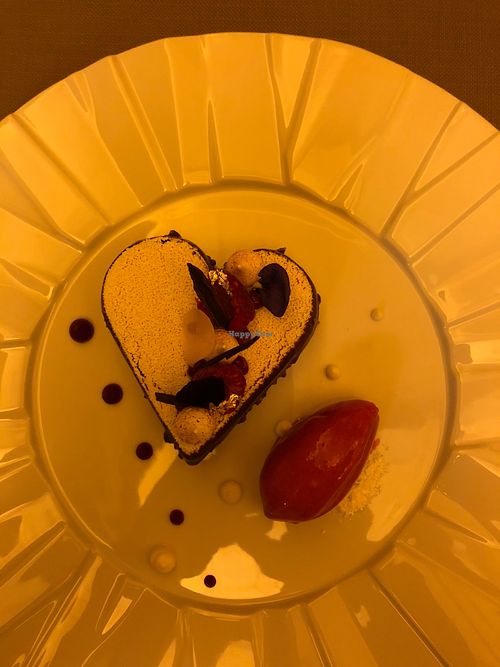 Valentines desert at La Table d'Adrien in Verbier