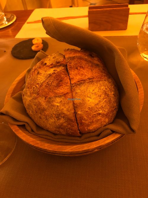Home made bread varm at La Table d'Adrien in Verbier
