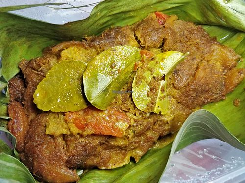 rendang monkey head mushroom with potatoes at Botanict 豐之素 in West Singapore