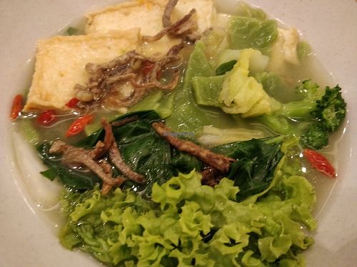 Herbal soup Spinach mee hoon kueh at Botanict 豐之素 in West Singapore