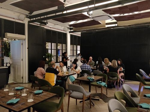 restaurant interior at Botanico at The Garage in Central Singapore