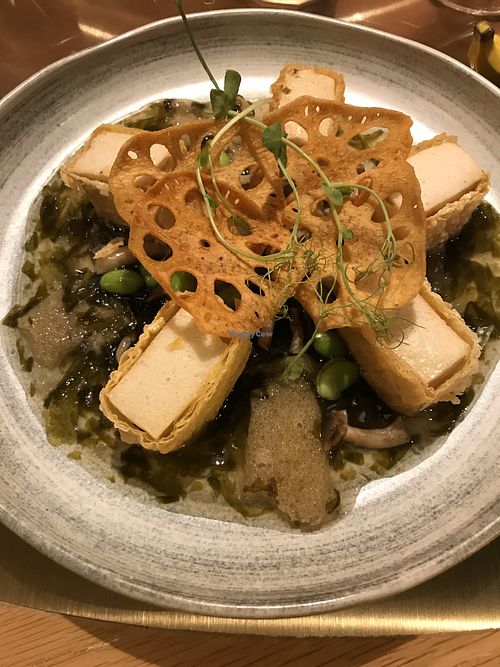 “Garden Soil” vegan dish at Miss Lee in Hong Kong Island