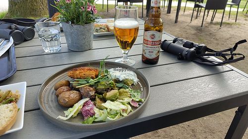 Roast lunch and a Swedish beer at Skrylle in Soedra Sandby