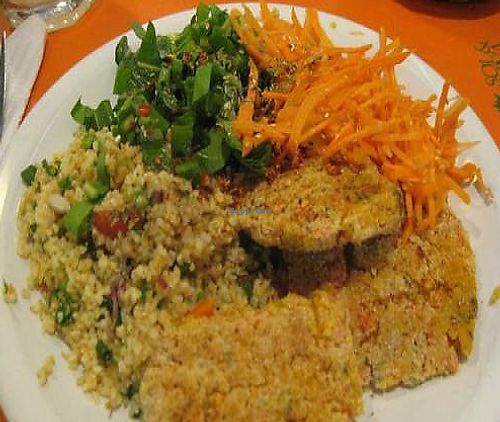 Vegan lunch portion. at Sol and Luna in Cordoba