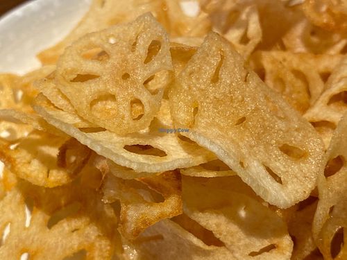 Fried lotus seeds at Kōng Yě Sù MiànShí 空也素麵食 in Taichung