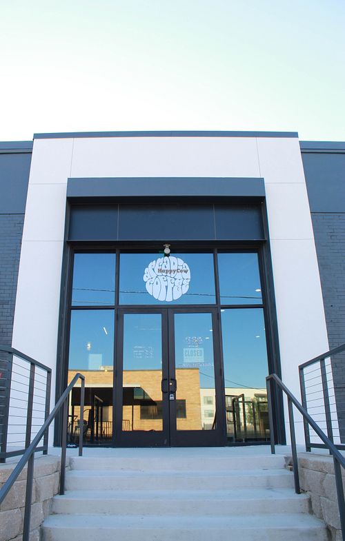 Entrance at Arcadia Coffee in Fort Worth