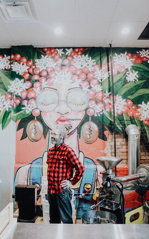 Mural at Arcadia Coffee in Fort Worth