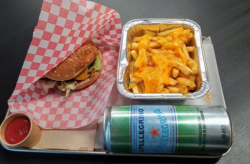 Vegan Cheese Burger & Cheese Fries at Furahaa - Vegan in Paris