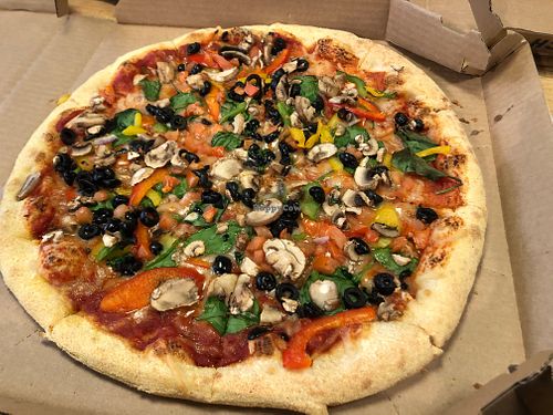 Vegan supreme at Domino's Pizza - Uni in Zurich