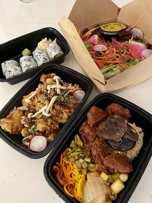 Vegan takeout   at kō än in Cary