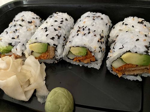 Veggie sushi with tofu   at kō än in Cary