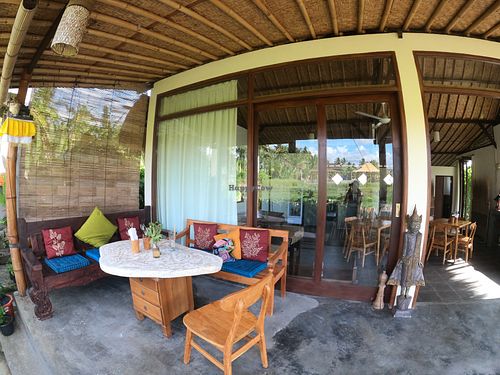 And outside at Vegan Healing Garden in Ubud