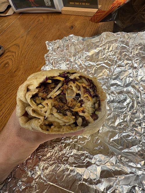 Vegan chorizo burritoos  at Boise Consumer Co-op in Boise