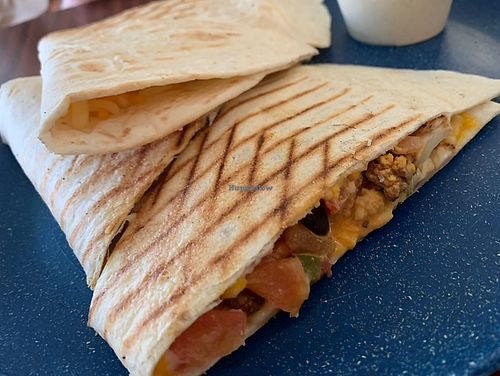 Buffalo cauliflower quesadilla   at Feel Good Smoothie Bar and Cafe in Oneonta