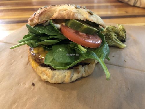 Simply Impossible burger  at Breads On Oak - Carondelet St in New Orleans