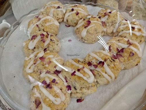 Scones of heart shape at Cheryl Scones in Central Singapore