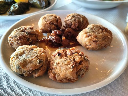 Grass pea boulettes at Vakhos Taverna - Βάκχος Ταβέρνα in Delphi