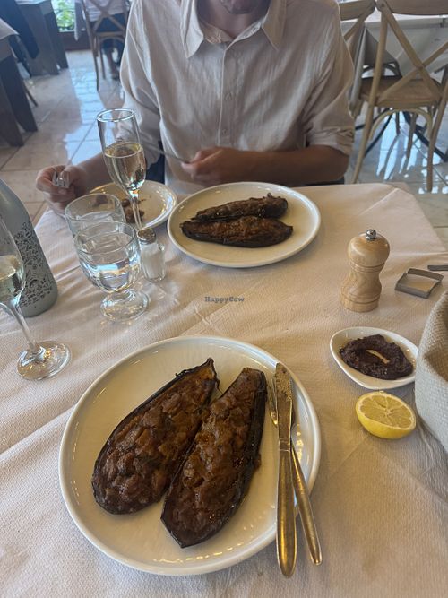 Stuffed eggplantt  at Vakhos Taverna - Βάκχος Ταβέρνα in Delphi
