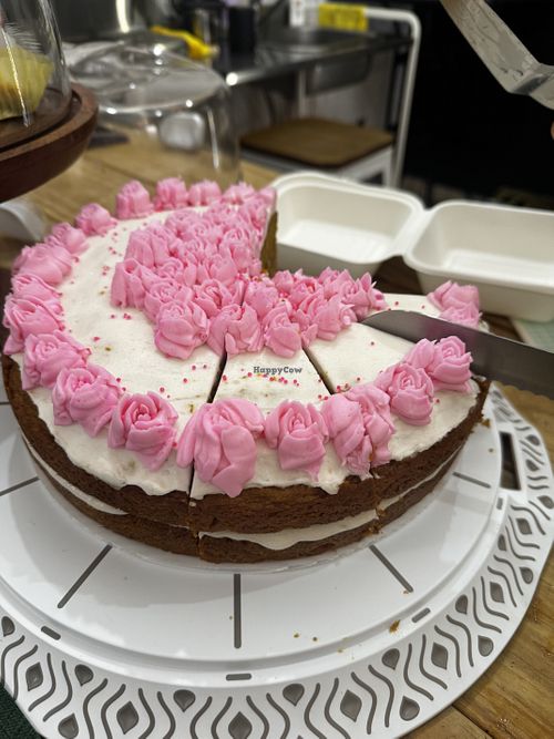 Pumpkin cake  #Veganuary at Antojitos Veganos in Bayamon