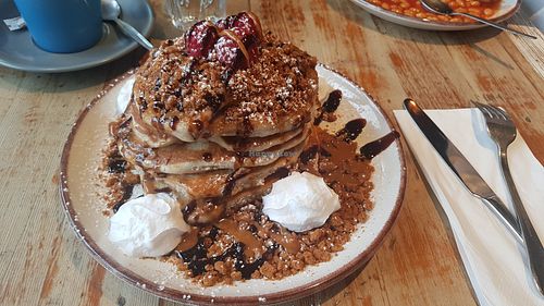 Biscoff pancakes at Farmhouse in Harrogate