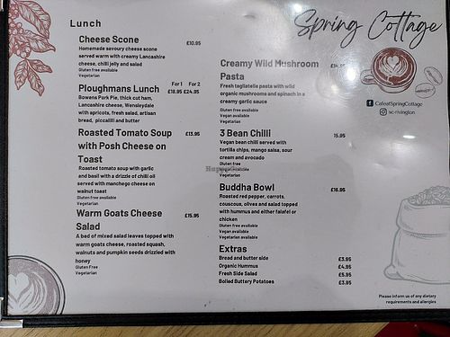  at Cafe at Spring Cottage in Bolton