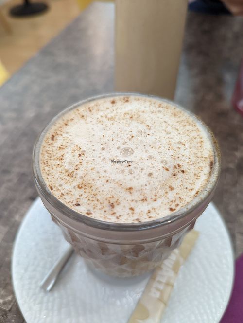 Pumpkin spice latte at Healthy Lounge in Antibes