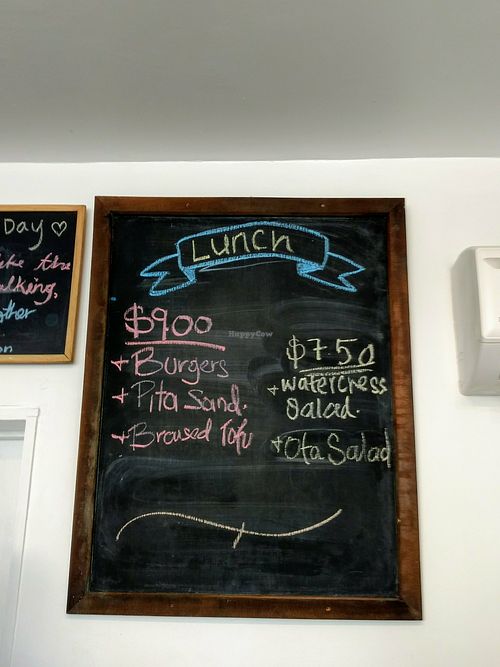 Lunch menu at The Propolis Cafe in Suva